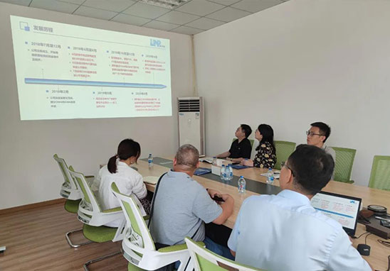 石龍鎮經濟發展局領導蒞臨我司參觀指導